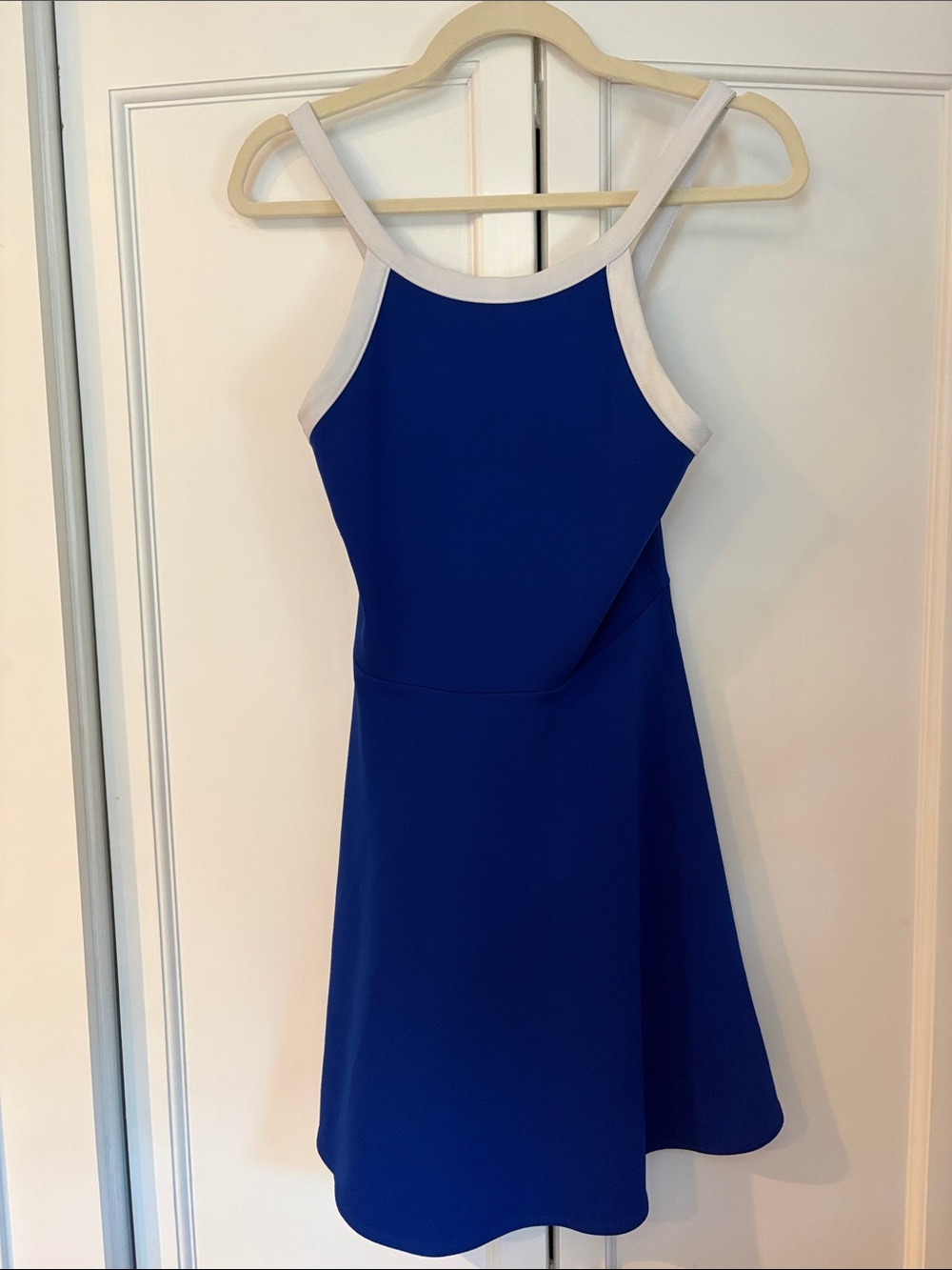 Sally Miller Couture Jrs Royal Blue Athleisure Dress with White Trim